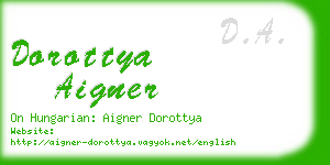 dorottya aigner business card